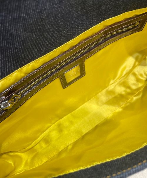 FENDI（フェンディ）FENDI (フェンディ) ビーズ刺繍マンマバケットバッグ インディゴの古着・服飾アイテム