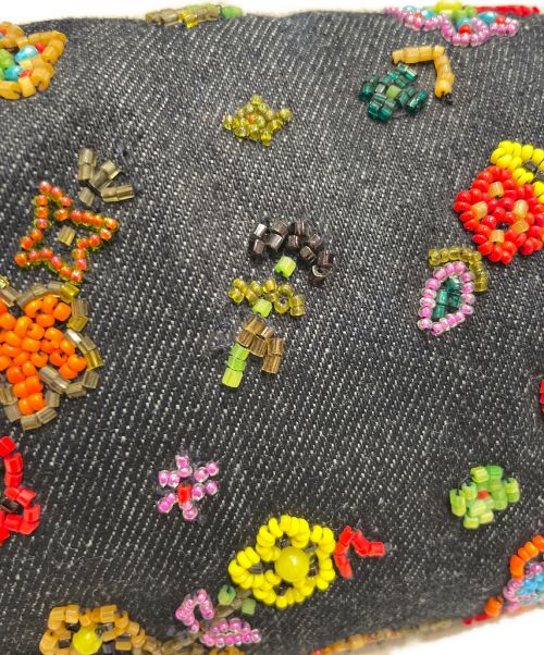 FENDI（フェンディ）FENDI (フェンディ) ビーズ刺繍マンマバケットバッグ インディゴの古着・服飾アイテム