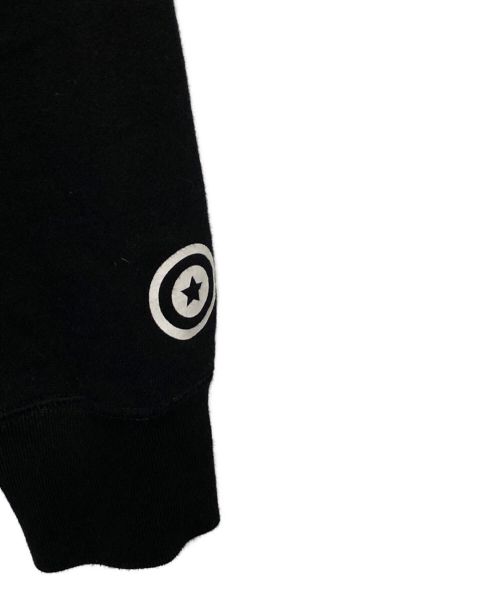 A BATHING APE（ア ベイシング エイプ）A BATHING APE (ア ベイシング エイプ) TIGER HEAVY WEIGHT CREWNECK ブラック サイズ:XLの古着・服飾アイテム