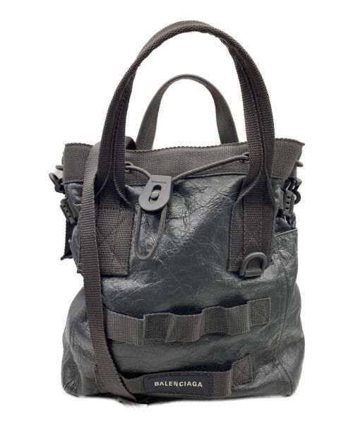 BALENCIAGA（バレンシアガ）BALENCIAGA (バレンシアガ) Army スモールトートバッグ グレー サイズ:-の古着・服飾アイテム