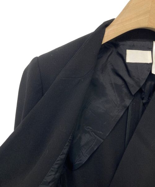 Col Pierrot（コルピエロ）Col Pierrot (コルピエロ) ジョーゼットノーカラージャケット ブラック サイズ:36の古着・服飾アイテム