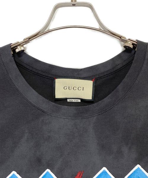 GUCCI（グッチ）GUCCI (グッチ) AC/DCプリントTシャツ ブラック サイズ:Sの古着・服飾アイテム