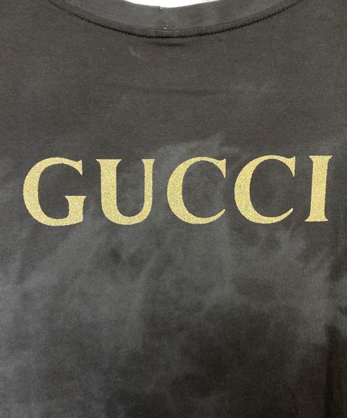 GUCCI（グッチ）GUCCI (グッチ) AC/DCプリントTシャツ ブラック サイズ:Sの古着・服飾アイテム