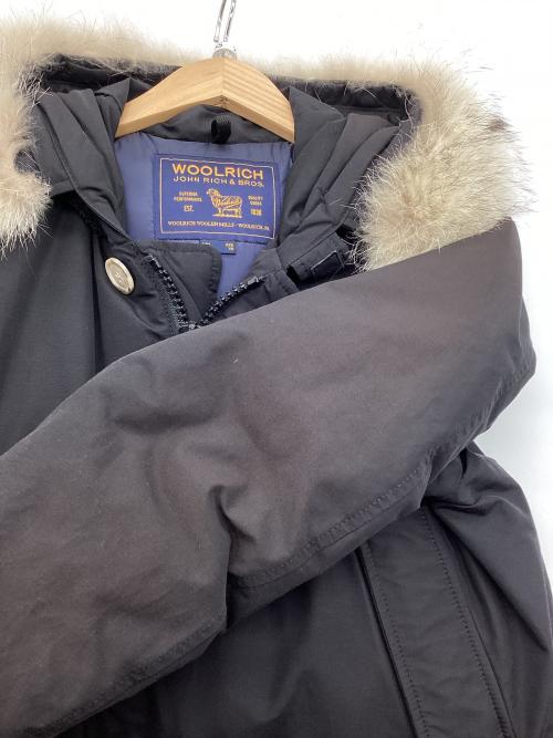 WOOLRICH（ウールリッチ）WOOLRICH (ウールリッチ) ファー付フーディダウンジャケット ブラック サイズ:USA　XXS　/　EU XSの古着・服飾アイテム