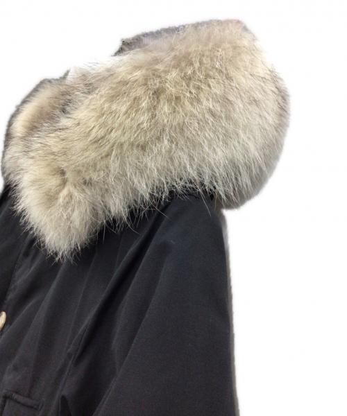 WOOLRICH（ウールリッチ）WOOLRICH (ウールリッチ) ファー付フーディダウンジャケット ブラック サイズ:USA　XXS　/　EU XSの古着・服飾アイテム