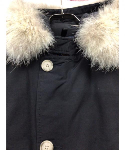 WOOLRICH（ウールリッチ）WOOLRICH (ウールリッチ) ファー付フーディダウンジャケット ブラック サイズ:USA　XXS　/　EU XSの古着・服飾アイテム