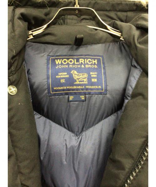 WOOLRICH（ウールリッチ）WOOLRICH (ウールリッチ) ファー付フーディダウンジャケット ブラック サイズ:USA　XXS　/　EU XSの古着・服飾アイテム