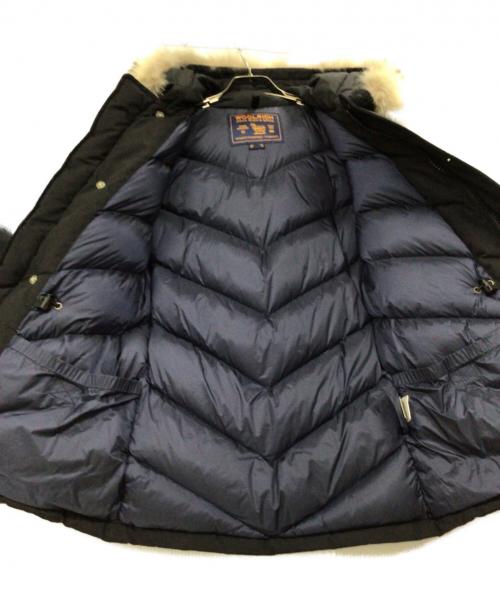 WOOLRICH（ウールリッチ）WOOLRICH (ウールリッチ) ファー付フーディダウンジャケット ブラック サイズ:USA　XXS　/　EU XSの古着・服飾アイテム