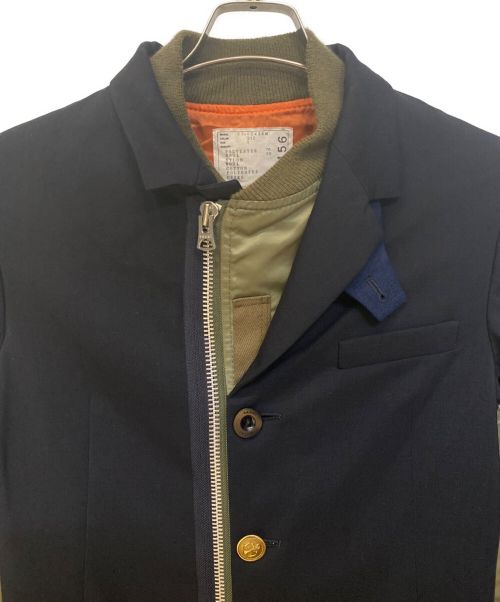 sacai（サカイ）sacai (サカイ) SUITING MA-1ジャケット サイズ:1の古着・服飾アイテム