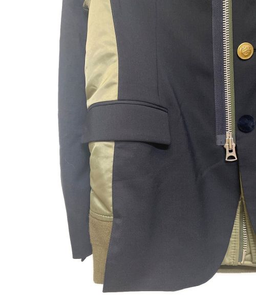 sacai（サカイ）sacai (サカイ) SUITING MA-1ジャケット サイズ:1の古着・服飾アイテム