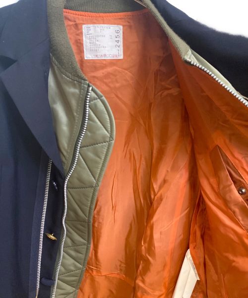 sacai（サカイ）sacai (サカイ) SUITING MA-1ジャケット サイズ:1の古着・服飾アイテム