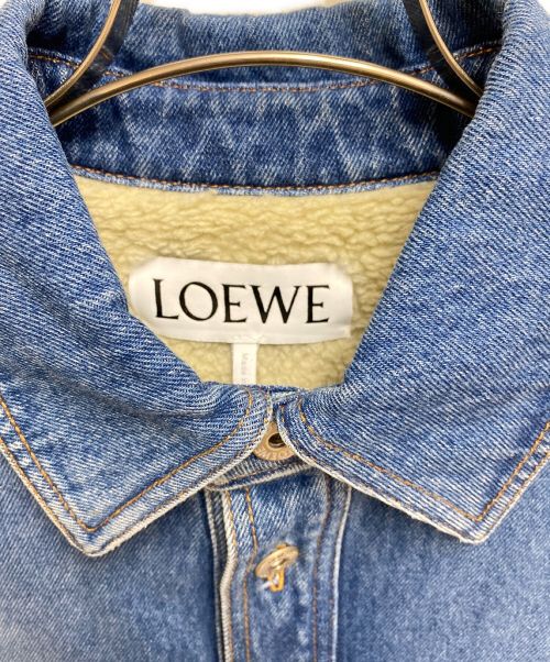 LOEWE（ロエベ）LOEWE (ロエベ) プリントオーバーサイズデニムシャツジャケット インディゴ サイズ:46の古着・服飾アイテム