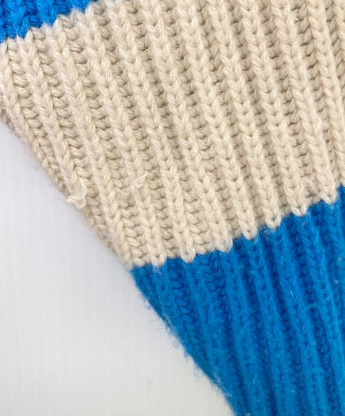 ear PAPILLONNER（イアパピヨネ）ear PAPILLONNER (イア パピヨネ) マルチボーダーニット ブラウン サイズ:Fの古着・服飾アイテム