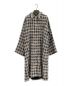 GUCCI（グッチ）の古着「スクエアGチェックツイードコート」｜ブラック×ベージュ