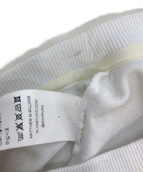 ALYX（アリクス）ALYX (アリクス) ノースリーブカットソー ホワイト サイズ:Lの古着・服飾アイテム