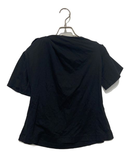 ADEAM（アディアム）ADEAM (アディアム) アシンメトリータイTシャツ ブラック サイズ:SIZE2の古着・服飾アイテム