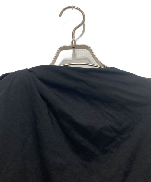 ADEAM（アディアム）ADEAM (アディアム) アシンメトリータイTシャツ ブラック サイズ:SIZE2の古着・服飾アイテム