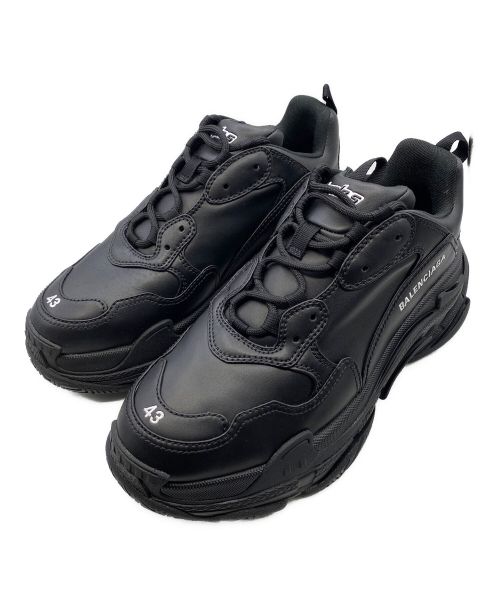 BALENCIAGA（バレンシアガ）BALENCIAGA (バレンシアガ) TRIPLE S TRAINERS ブラック サイズ:43の古着・服飾アイテム