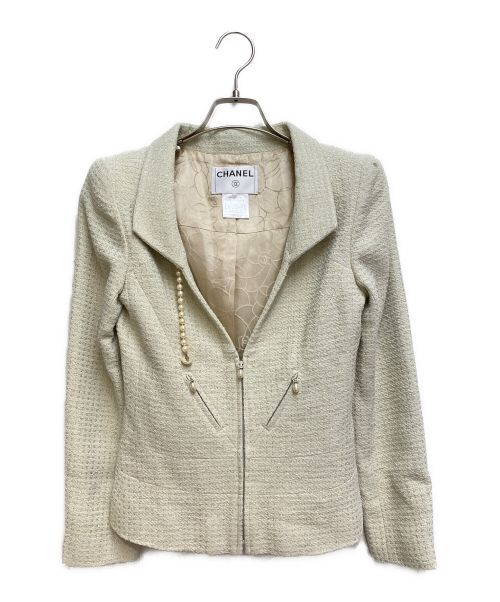 CHANEL（シャネル）CHANEL (シャネル) セットアップスーツ アイボリー サイズ:36の古着・服飾アイテム