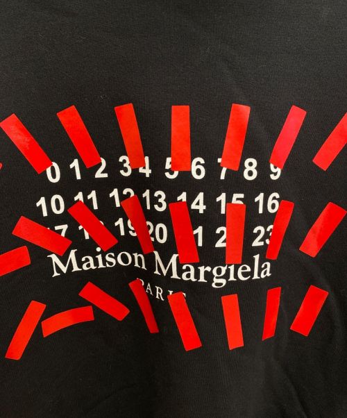 Maison Margiela（メゾンマルジェラ）Maison Margiela (メゾンマルジェラ) カレンダープリントオーバーサイズパーカー ブラック サイズ:46の古着・服飾アイテム