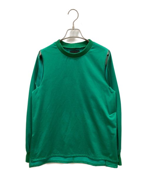 UNITED TOKYO（ユナイテッドトーキョー）UNITED TOKYO (ユナイテッドトーキョー) プレーティングスリットトップス グリーン サイズ:FREEの古着・服飾アイテム