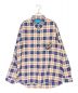 GUCCI（グッチ）の古着「Donald Duck Plaid Long Sleeves Shirt」｜ネイビー