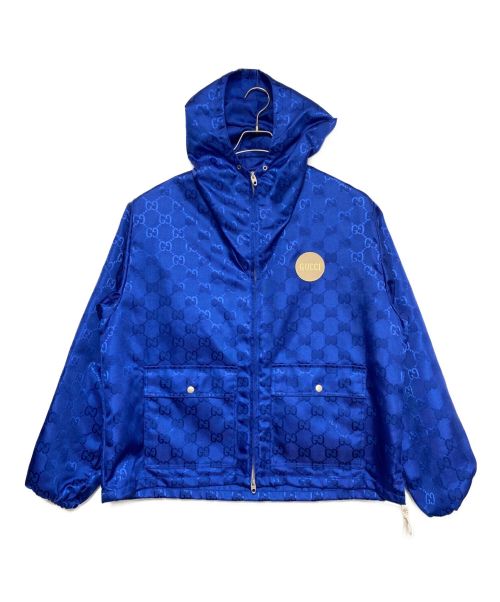 GUCCI（グッチ）GUCCI (グッチ) Off The Gridフーデッドジャケット( オフ ザ グリッド ) ブルー サイズ:46の古着・服飾アイテム