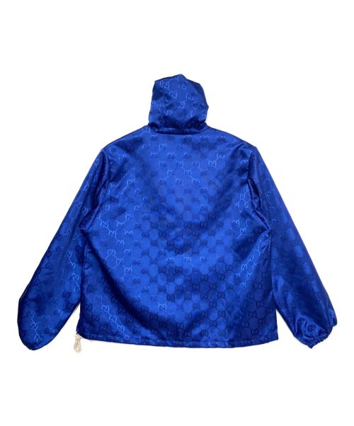 GUCCI（グッチ）GUCCI (グッチ) Off The Gridフーデッドジャケット( オフ ザ グリッド ) ブルー サイズ:46の古着・服飾アイテム