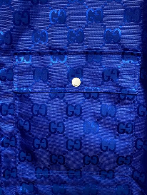 GUCCI（グッチ）GUCCI (グッチ) Off The Gridフーデッドジャケット( オフ ザ グリッド ) ブルー サイズ:46の古着・服飾アイテム