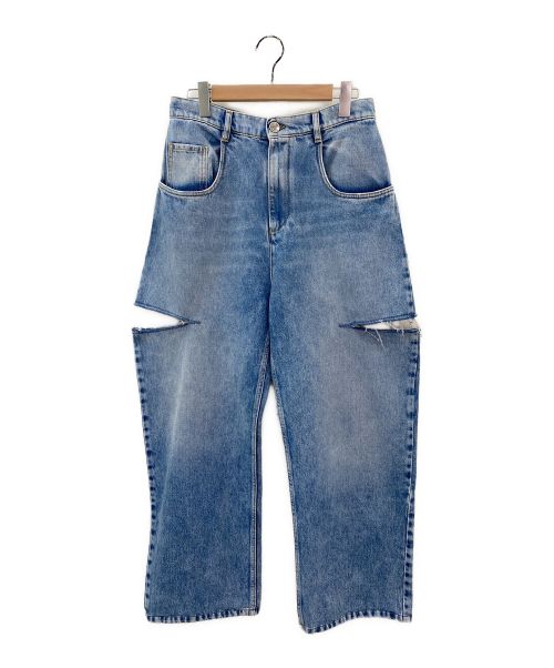 Maison Margiela（メゾンマルジェラ）Maison Margiela (メゾンマルジェラ) スラッシュディテールデニム インディゴ サイズ:44の古着・服飾アイテム