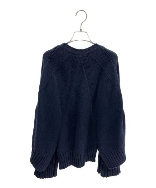 CELINE（セリーヌ）CELINE (セリーヌ) スリーブラインニット ネイビー サイズ:XSの古着・服飾アイテム