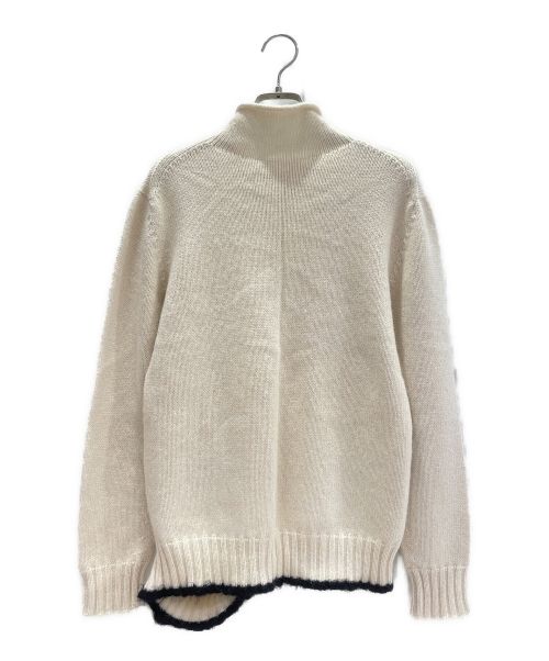 CELINE（セリーヌ）CELINE (セリーヌ) カシミヤモヘヤカッティングニット アイボリー サイズ:Mの古着・服飾アイテム