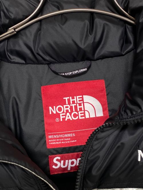 SUPREME（シュプリーム）SUPREME (シュプリーム) THE NORTH FACE (ザ ノース フェイス) Paper Print Nuptse Jacket グレー サイズ:Mの古着・服飾アイテム