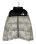 SUPREME（シュプリーム）の古着「Paper Print Nuptse Jacket」｜グレー
