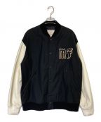 MONCLER×FRAGMENT DESIGNモンクレール×フラグメントデザイン）の古着「RAGGAE Varsity Jacket」｜ブラック×ホワイト