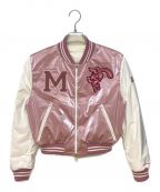 MONCLERモンクレール）の古着「DAREB BOMBER」｜ピンク×ホワイト