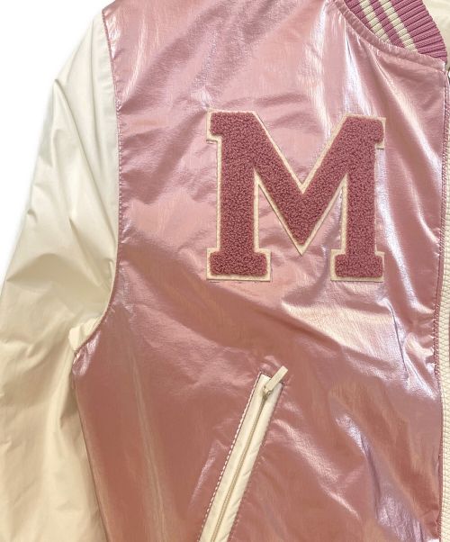 MONCLER（モンクレール）MONCLER (モンクレール) DAREB BOMBER ピンク×ホワイトの古着・服飾アイテム