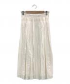 NAKAGAMIナカガミ）の古着「ハンドプリーツスカート」｜ホワイト