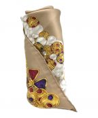 CHANELシャネル）の古着「シルクスカーフ」｜ベージュ