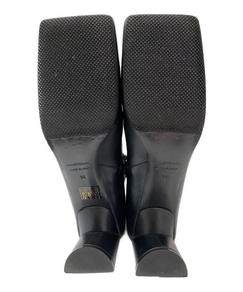 BALENCIAGA（バレンシアガ）BALENCIAGA (バレンシアガ) CARRERA LUX レザーブーツ ブラック サイズ:38の古着・服飾アイテム