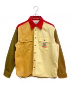 MARNI×Carhartt WIPマルニ×カーハート ワーク イン プログレス）の古着「23SS カラーブロックオーバーシャツ」｜ブラウン