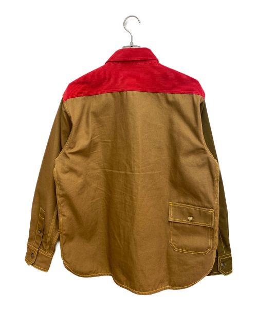 MARNI（マルニ）MARNI (マルニ) Carhartt WIP (カーハートダブリューアイピー) 23SS カラーブロックオーバーシャツ ブラウン サイズ:S 未使用品の古着・服飾アイテム
