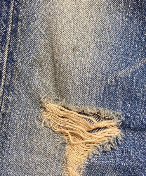 UNDERCOVER（アンダーカバー）UNDERCOVER (アンダーカバー) パティスミス歌詞刺繍リペア加工デニムパンツ インディゴ サイズ:2の古着・服飾アイテム