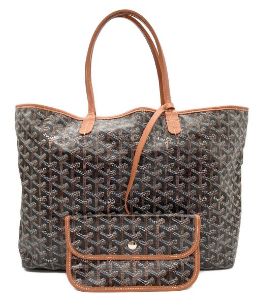GOYARD（ゴヤール）GOYARD (ゴヤール) サンルイPM ブラック×ブラウンの古着・服飾アイテム