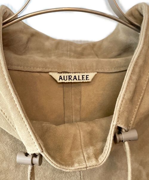 AURALEE（オーラリー）AURALEE (オーラリー) 23SS GOAT SUEDE P/O BLOUSON(ゴートスウェードプルオーバーブルゾン) カーキベージュ サイズ:3の古着・服飾アイテム