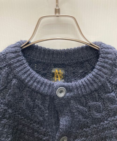 BATONER（バトナ―）BATONER (バトナ―) MOHAIR NORDIC DRIVERS KNIT ネイビー サイズ:3の古着・服飾アイテム