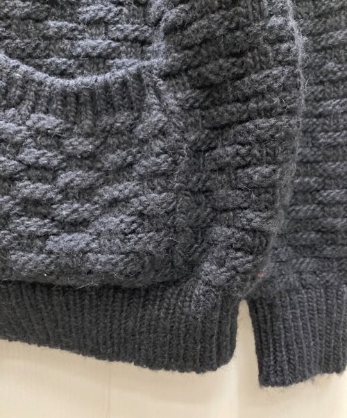 BATONER（バトナ―）BATONER (バトナ―) MOHAIR NORDIC DRIVERS KNIT ネイビー サイズ:3の古着・服飾アイテム