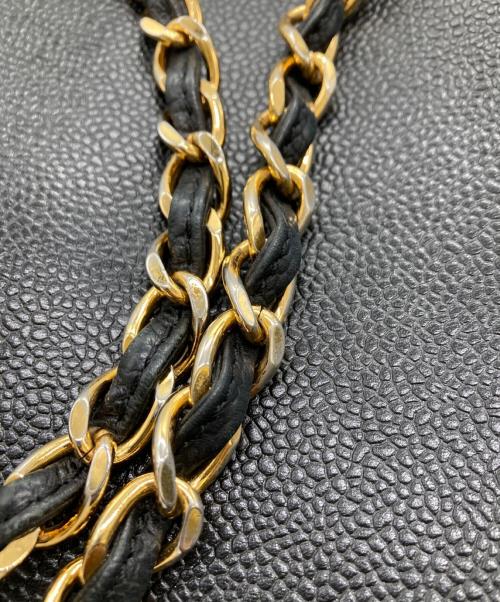 CHANEL（シャネル）CHANEL (シャネル) キャビアスキン チェーントートバッグ ブラックの古着・服飾アイテム