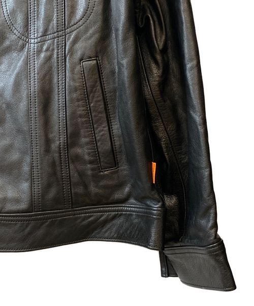 DAIRIKU（ダイリク）DAIRIKU (ダイリク) Darry Leather Jacket ブラック サイズ:Lの古着・服飾アイテム