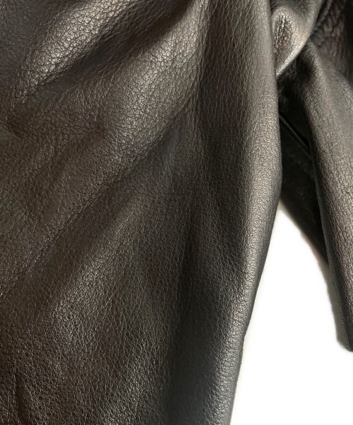 DAIRIKU（ダイリク）DAIRIKU (ダイリク) Darry Leather Jacket ブラック サイズ:Lの古着・服飾アイテム